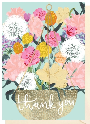 Thank you card (blank inside for your message).