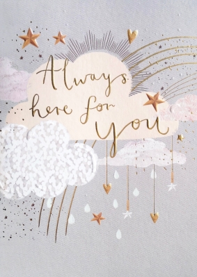 Always here for you card (blank inside for your message).